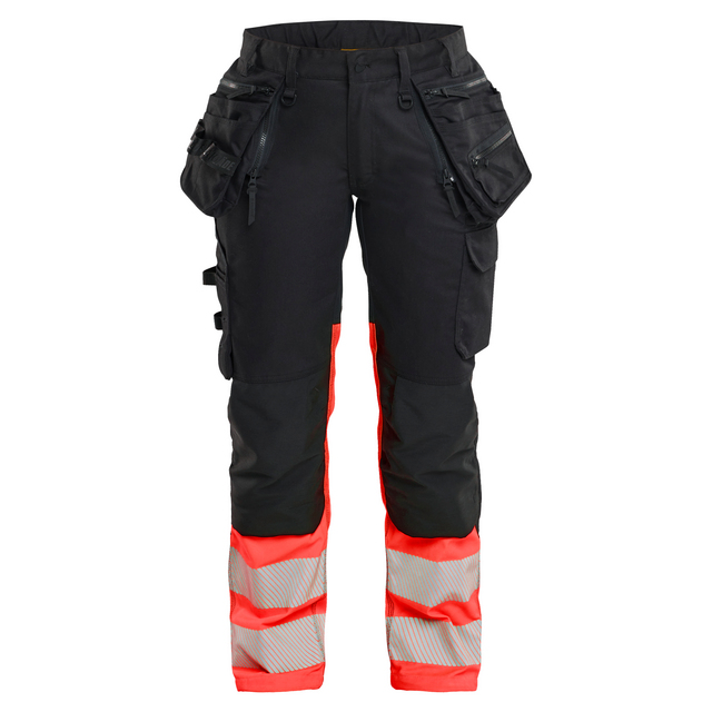 VARSELBYXA STRETCH DAM SVART/VARSELRÖD D23 | Beijerbygg Byggmaterial