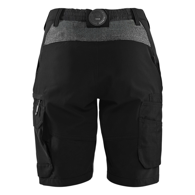 SERVICESHORTS 7123 1645 4VÄGS STRETCH DAM SVART/MÖRKGRÅ C50