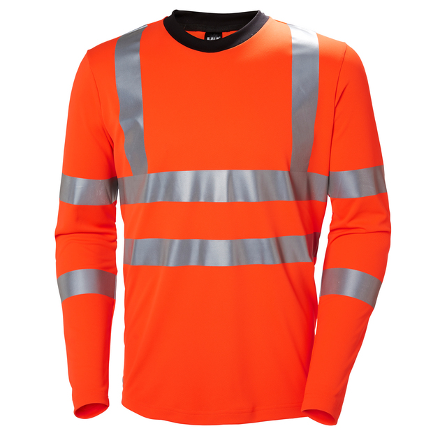 T-SHIRT LÅNGÄRMAD ADDVIS KL2 4-VÄGS STRETCH ORANGE XL | Beijerbygg Byggmaterial