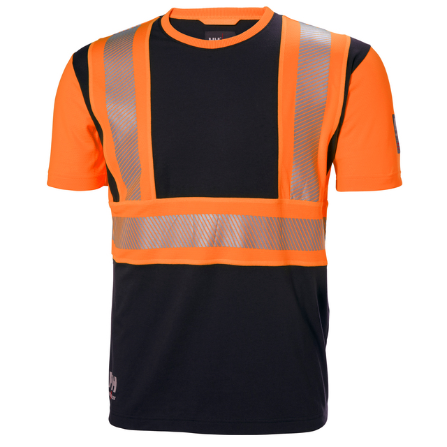 T-SHIRT ICU KL1 VARSEL ORANGE/GRANITGRÅ 2XL | Beijerbygg Byggmaterial