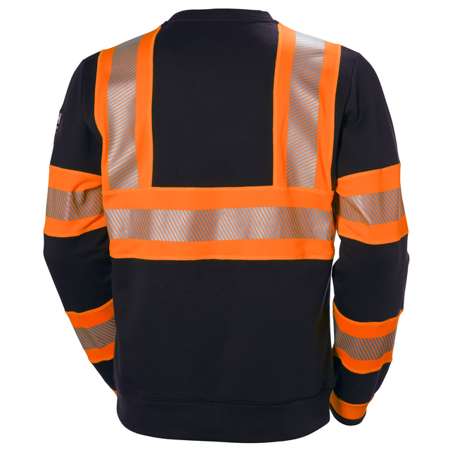 Produktbild föreställande artikeln SWEATSHIRT ICU VARSEL ORANGE/GRANITGRÅ M från kategorin Flamskyddsöverdelar
