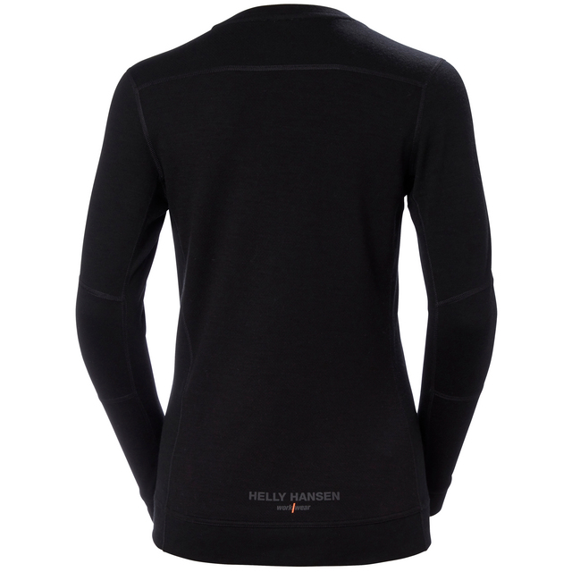 UNDERSTÄLLSTRÖJA HH LIFA MERINO RUNDHALS SVART 2XL