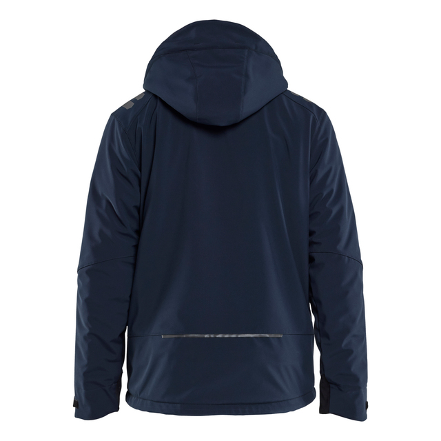 VINTERJACKA 47502513 SOFTSHELL LÄTTFODRAD BLÅ/VARSELGUL M