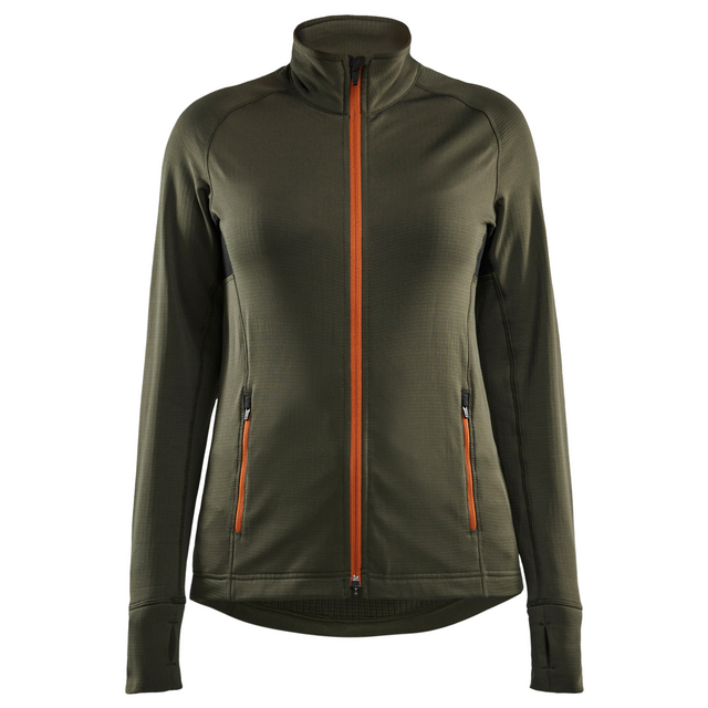 FLEECEJACKA DAM SKOGSGRÖN/ROST XS | Beijerbygg Byggmaterial