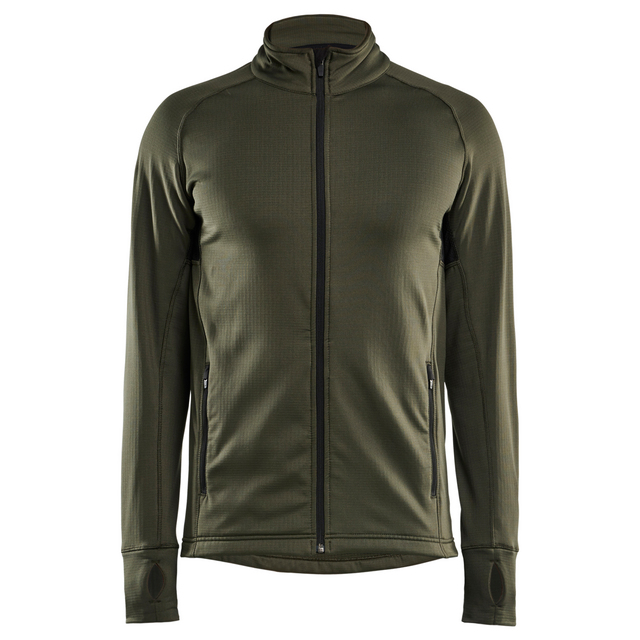 FLEECEJACKA SKOGSGRÖN S