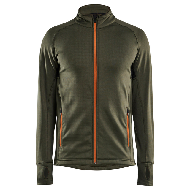 FLEECEJACKA SKOGSGRÖN/ROST XXXL | Beijerbygg Byggmaterial