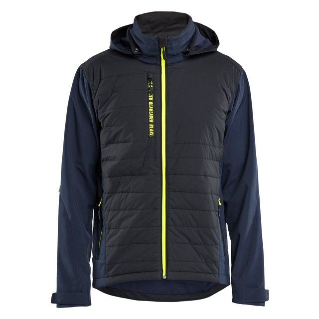 HYBRIDJACKA MÖRK MARINBLÅ/VARSELGUL S | Beijerbygg Byggmaterial