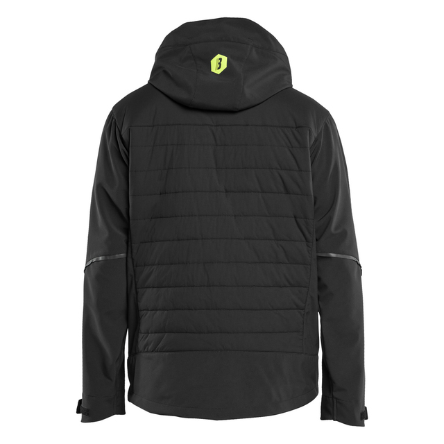 HYBRIDJACKA SVART/VARSELGUL M