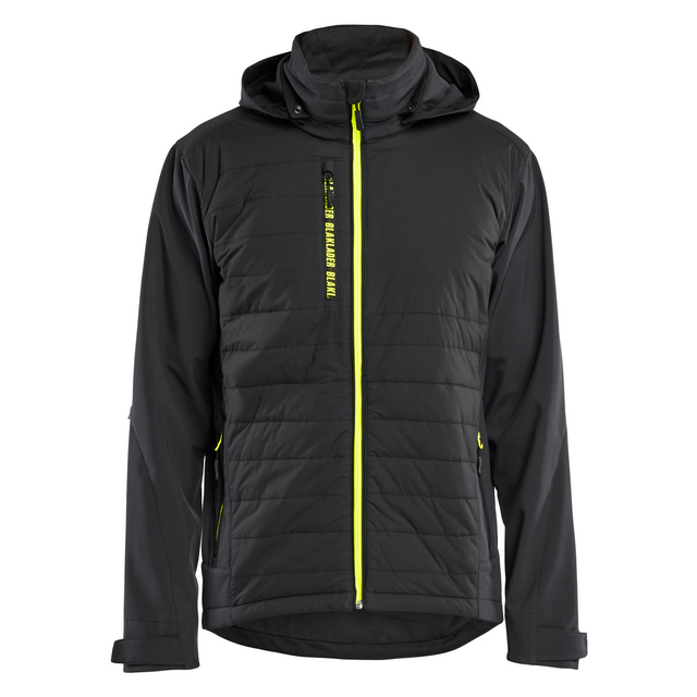 HYBRIDJACKA SVART/VARSELGUL M | Beijerbygg Byggmaterial