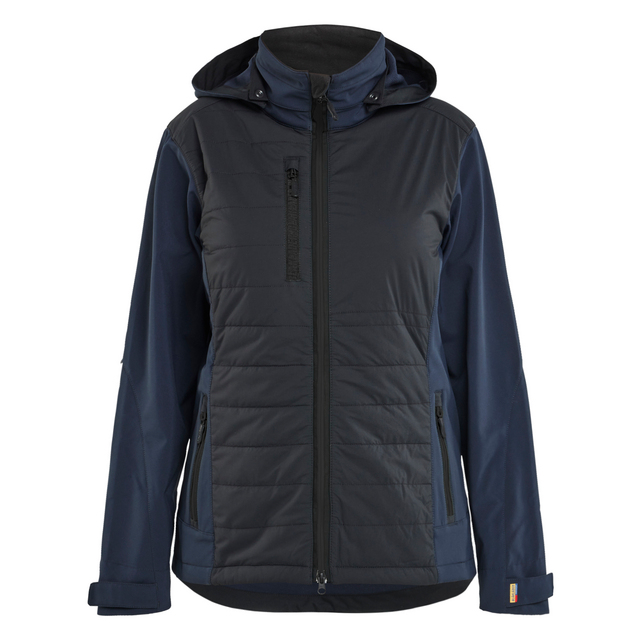 HYBRIDJACKA DAM MÖRK MARINBLÅ/SVART L | Beijerbygg Byggmaterial