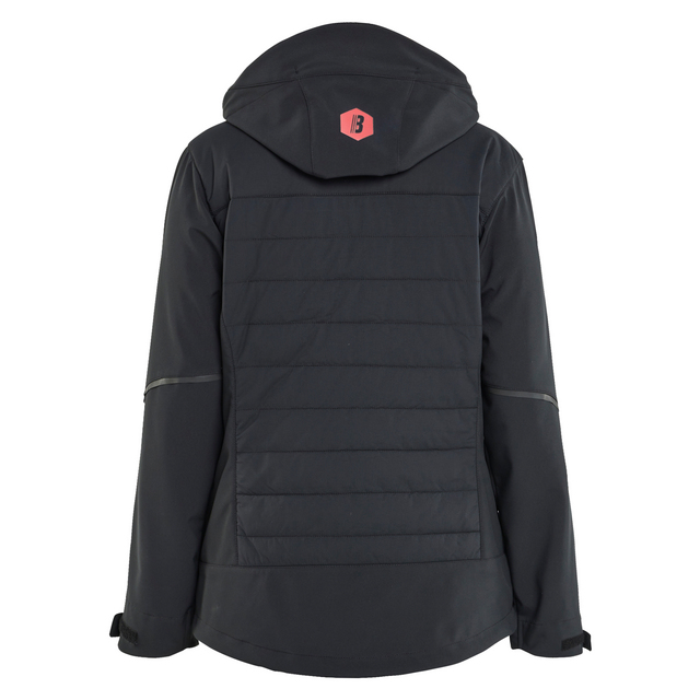 HYBRIDJACKA DAM SVART/RÖD XXXL