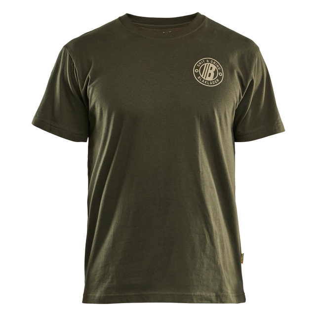 T-SHIRT GRIT FLAG SKOGSGRÖN M