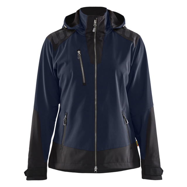 SOFTSHELLJACKA 4719 2513 DAM MÖRK MARINBLÅ/SVART XXXL | Beijerbygg Byggmaterial