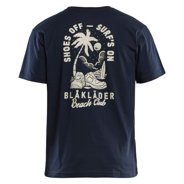T-SHIRT BLÅKLÄDER BEACH CLUB MÖRK MARINBLÅ M