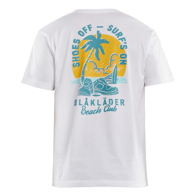 T-SHIRT BLÅKLÄDER BEACH CLUB VIT L