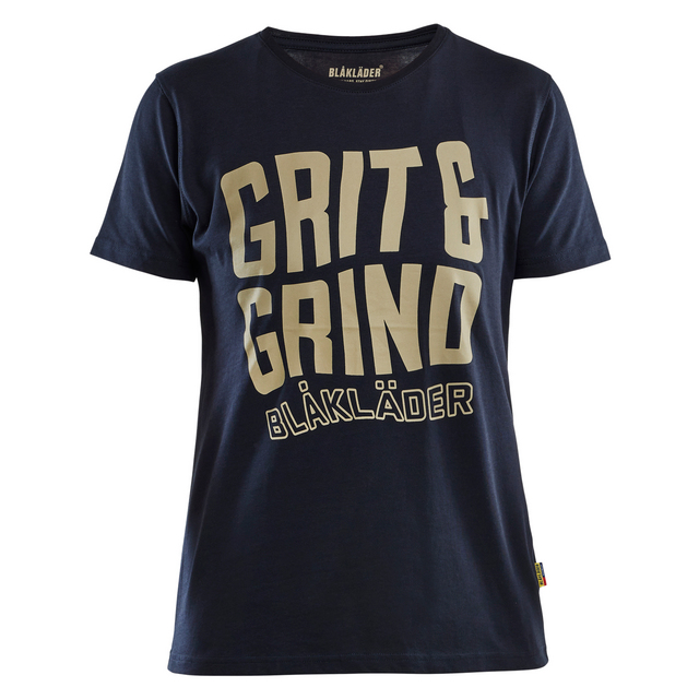 T-SHIRT GRIT AND GRIND DAM MÖRK MARINBLÅ XXL | Beijerbygg Byggmaterial