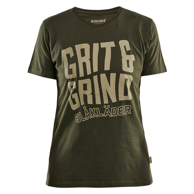 T-SHIRT GRIT AND GRIND DAM SKOGSGRÖN XXL | Beijerbygg Byggmaterial