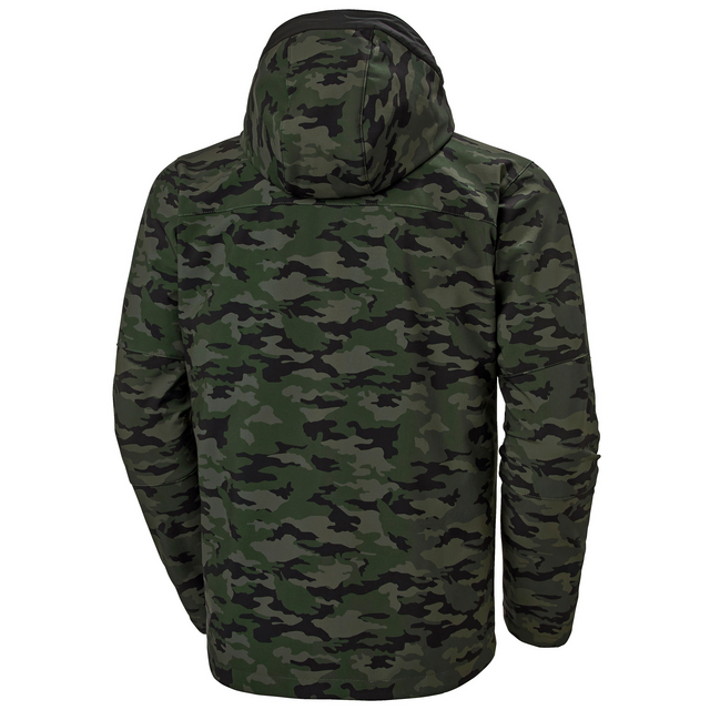 JACKA KENSINGTON SOFTSHELL MED HUVA CAMO 4XL