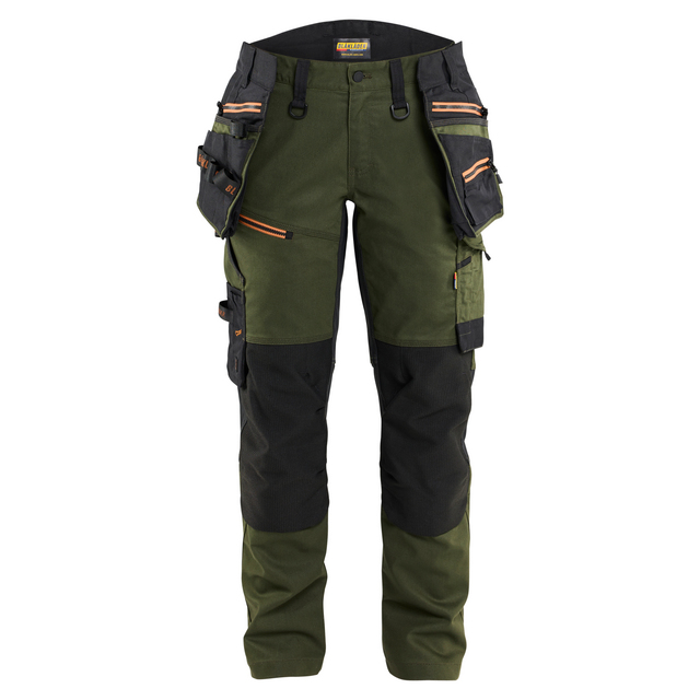 HANTVERKSBYXA MED STRETCH DAM SKOGSGRÖN/ROST C38 | Beijerbygg Byggmaterial