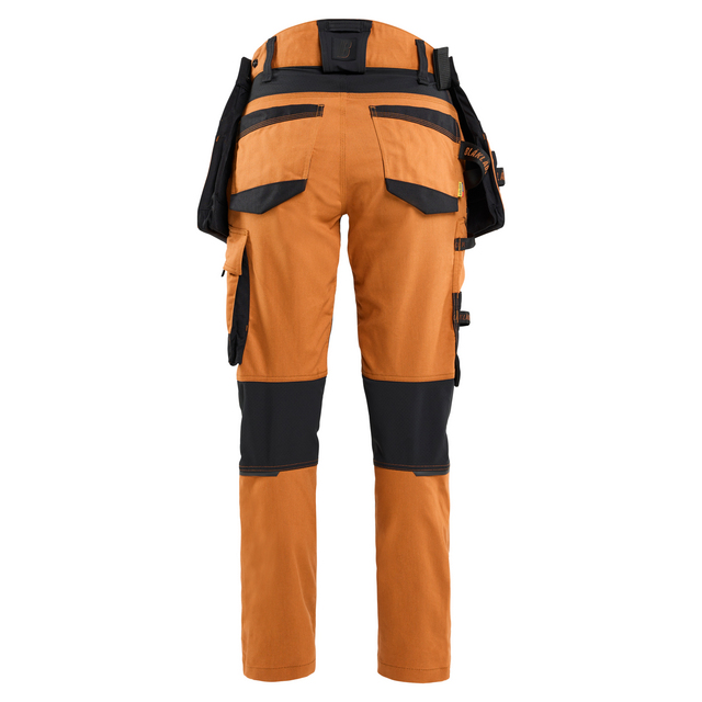 HANTVERKSBYXA MED STRETCH DAM ROST/SVART D19