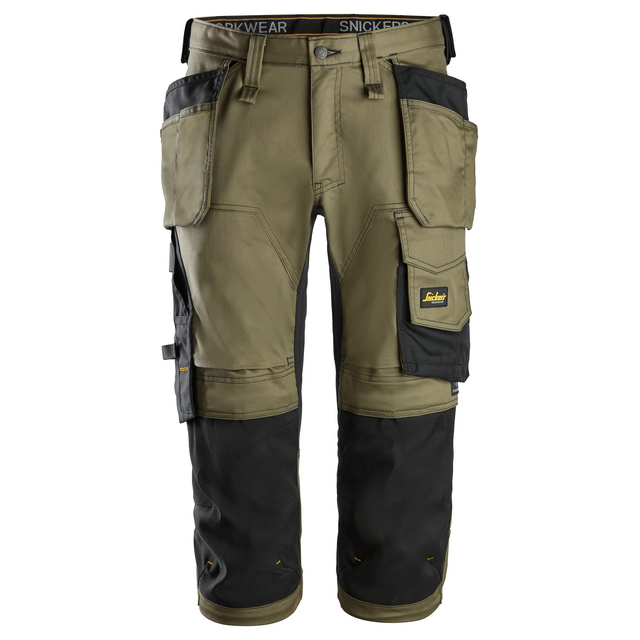 PIRATBYXOR STRETCH HF AW KHAKIGRÖN/SVART STL 64