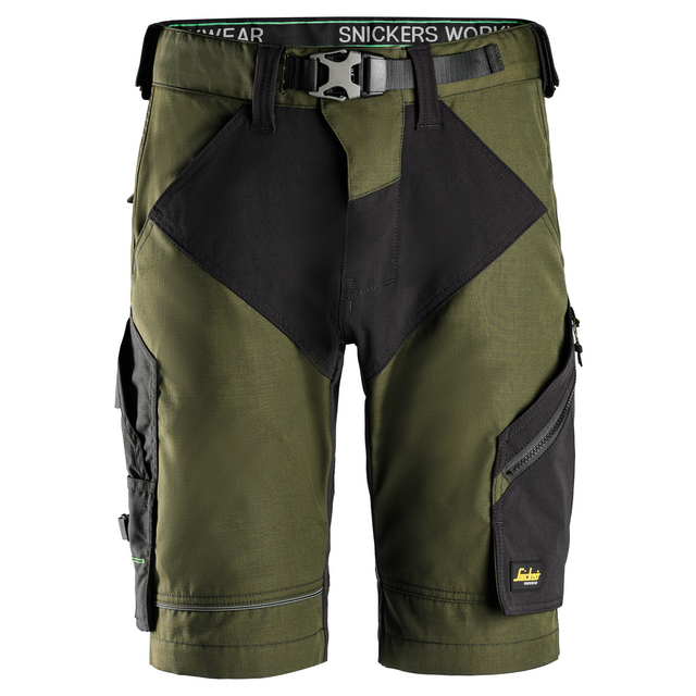 SHORTS+ FLEXIWORK KHAKIGRÖN/SVART STL 56 | Beijerbygg Byggmaterial
