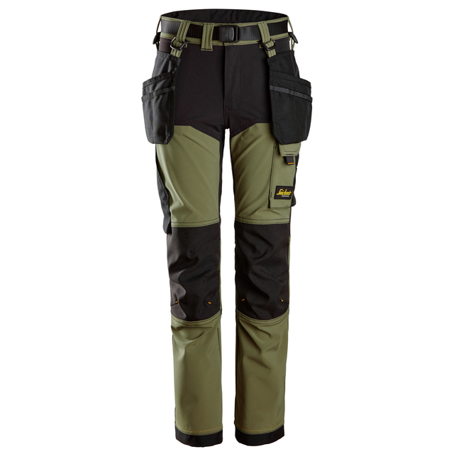 STRETCHBYXA JUNIOR AW KHAKI GRÖN/SVART STL 146