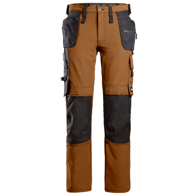 ARBETSBYXOR STRETCH HF BRUN/SVART STL 146