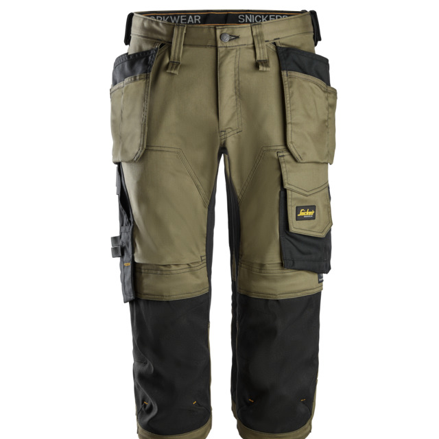 PIRATBYXOR STRETCH HF AW KHAKIGRÖN/SVART STL 64