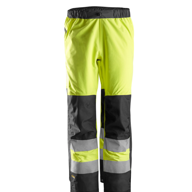 SKALBYXA VATTENTÄTA KL 2 VARSELGUL/SVART STL M