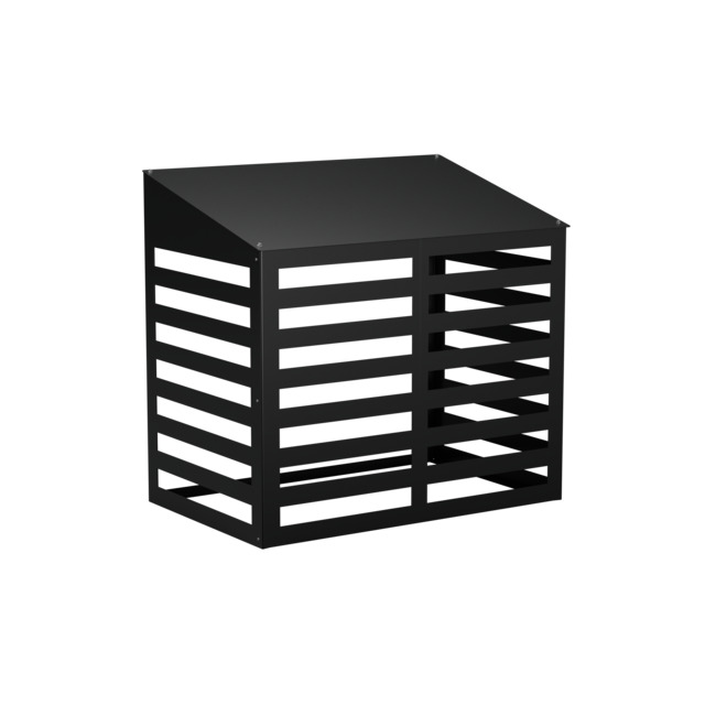 VÄRMEPUMPSSKYDD SVART LACK METALL