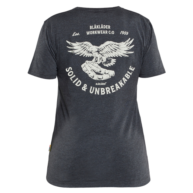 Produktbild föreställande artikeln T-SHIRT 9423 1053 WOMENS EAGLE SVARTMELERAD XXL från kategorin Överdelar