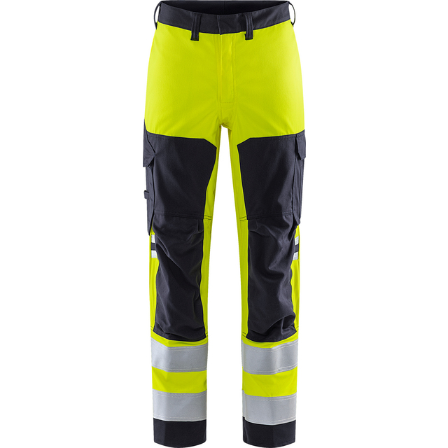 STRETCHBYXA FLAM KL2 2161 ATHF VARSELGUL/MARINBLÅ STL C152