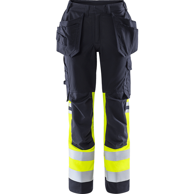 Produktbild föreställande artikeln STRETCHBYXA KL 1 2171 ATHF VARSELGUL/MARINBLÅ STL 34 från kategorin Byxor