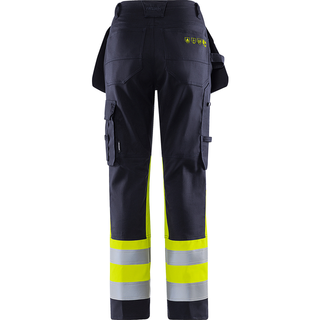 Produktbild föreställande artikeln STRETCHBYXA KL 1 2171 ATHF VARSELGUL/MARINBLÅ STL 34 från kategorin Byxor