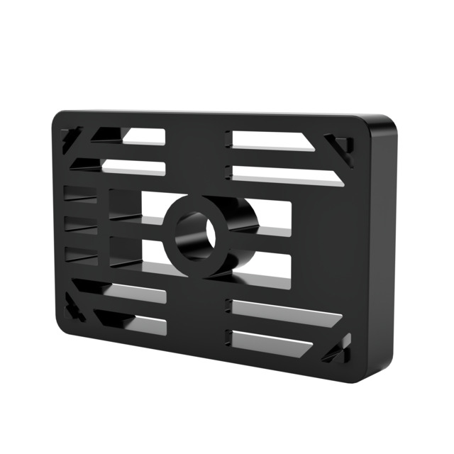 PALLNINGSBRICKA RB10 SVART 45X70X10MM