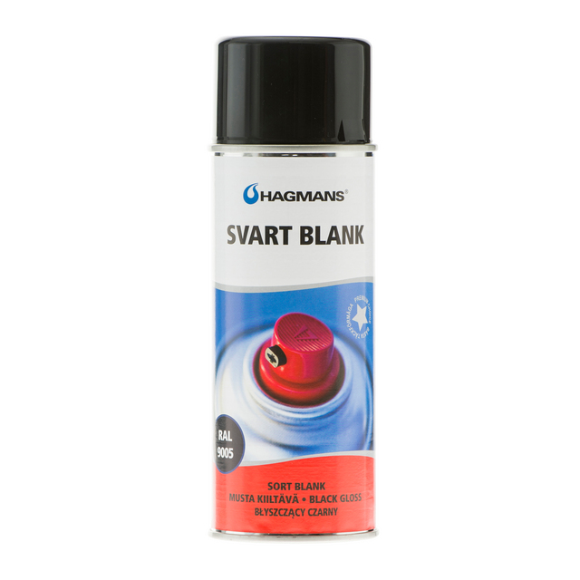 Produktbild föreställande artikeln SPRAYFÄRG HAGMANS BLANK SV 0,4L från kategorin Sprayfärg