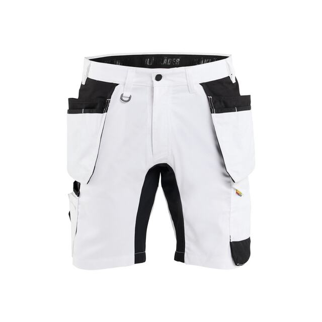 MÅLARSHORTS 1772 1832 MED STRETCH VIT/SVART C52 | Beijerbygg Byggmaterial