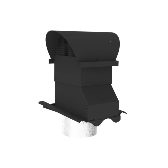 VENTILATIONSHUV PLÅT BETONG 2-K SVART 125/160 722920