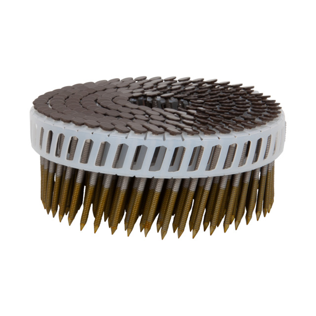 PANELSPIK A4 2,5X57 800ST COIL BANDAD 15GR RAL8014 SEPIABRUN | Beijerbygg Byggmaterial