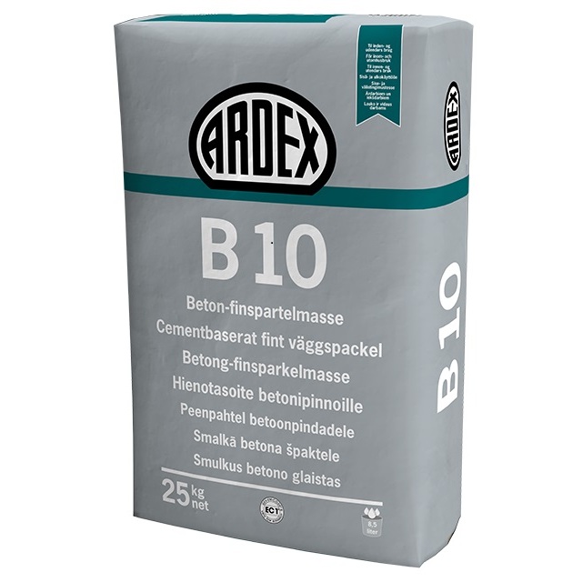VÄGGSPACKEL ARDEX B10 25KG FINSPCKEL VÄGG INNE/UTE FROSTB | Beijerbygg Byggmaterial