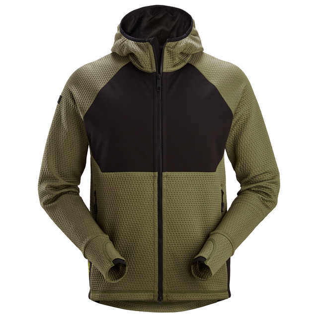 HUVTRÖJA HELZIP FW KHAKIGRÖN/SVART STL XXL