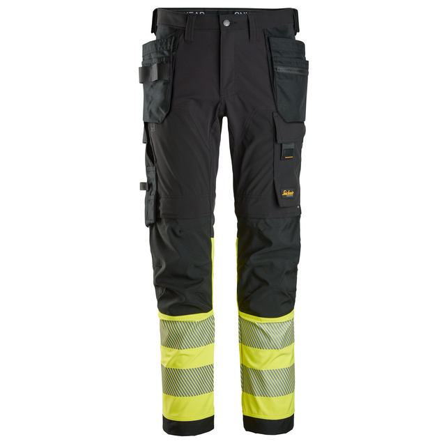 ARBETSBYXA 4STR HF HV KL1 SVART/GUL STL 252 | Beijerbygg Byggmaterial