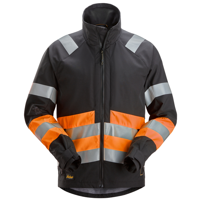 VARSELJACKA KL1 SVART/ORANGE STL M | Beijerbygg Byggmaterial