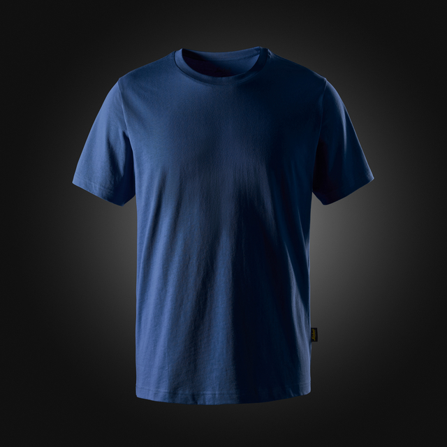 T-SHIRT BOMULL BLÅ STL M