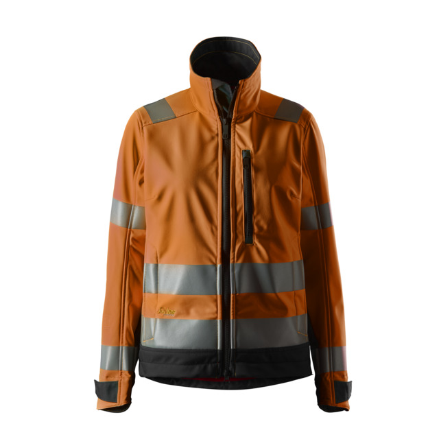 SOFTSHELLJACKA DAM AW HV ORANGE/SVART STL XXL | Beijerbygg Byggmaterial
