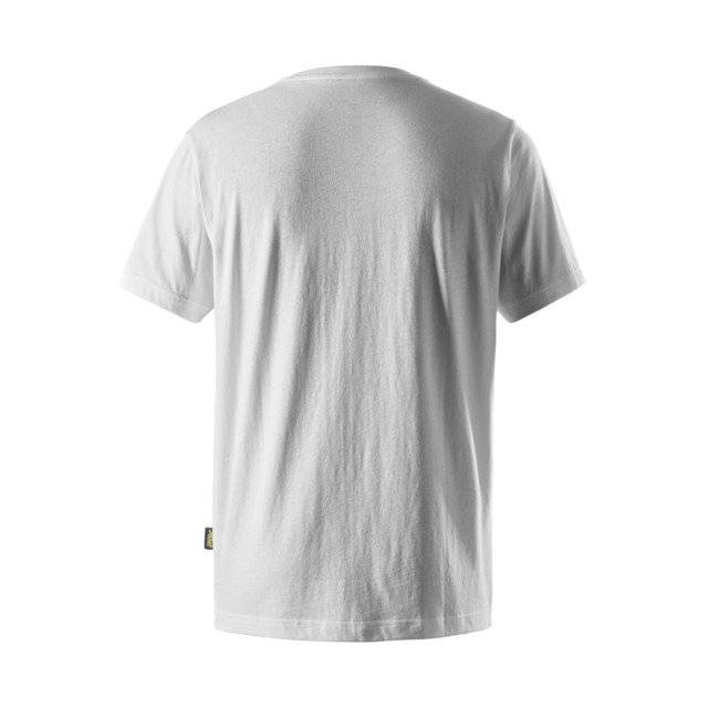 T-SHIRT V-RINGAD VIT STL 4XL