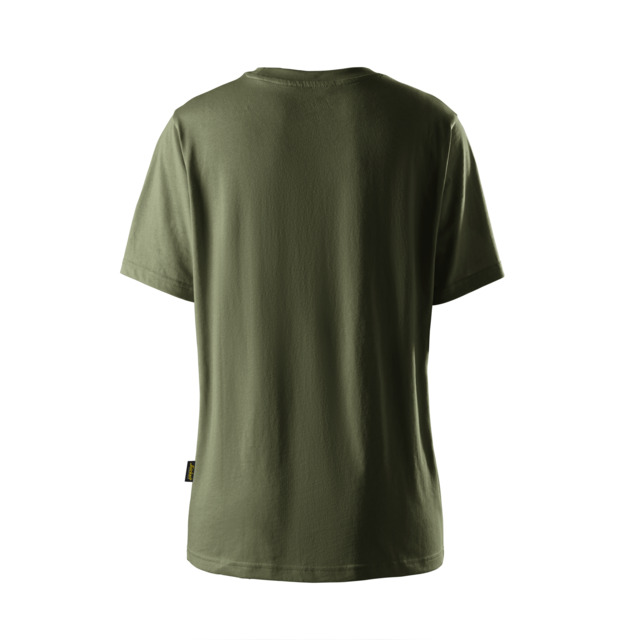 T-SHIRT KLASSISK DAM KHAKIGRÖN STL XS