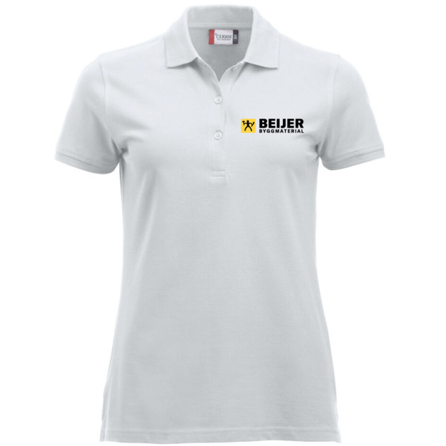 MARION PIKE S/S VIT XXL PERSONALKLÄDER MED TRYCK | Beijerbygg Byggmaterial