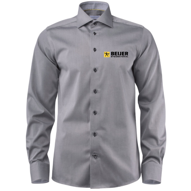 YB 51 REGULAR FIT GRÅ/SVART S PERSONALKLÄDER MED TRYCK | Beijerbygg Byggmaterial